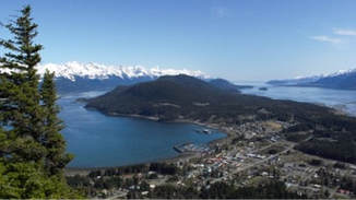 Haines Alaska Harbor and Downtown